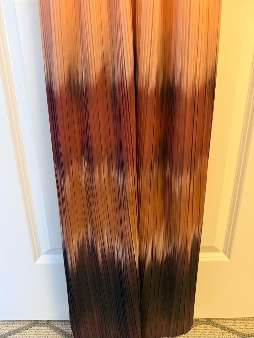 Ba&sh Wila Ombré Pleated Maxi Dress Open Back Pink Gown | Size L NWT - Picture 6 of 13